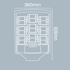Noas 900W Beyaz Işık 6500K Sensörlü Led Kumandalı Solar Sokak Armatürü YL73-0910-S