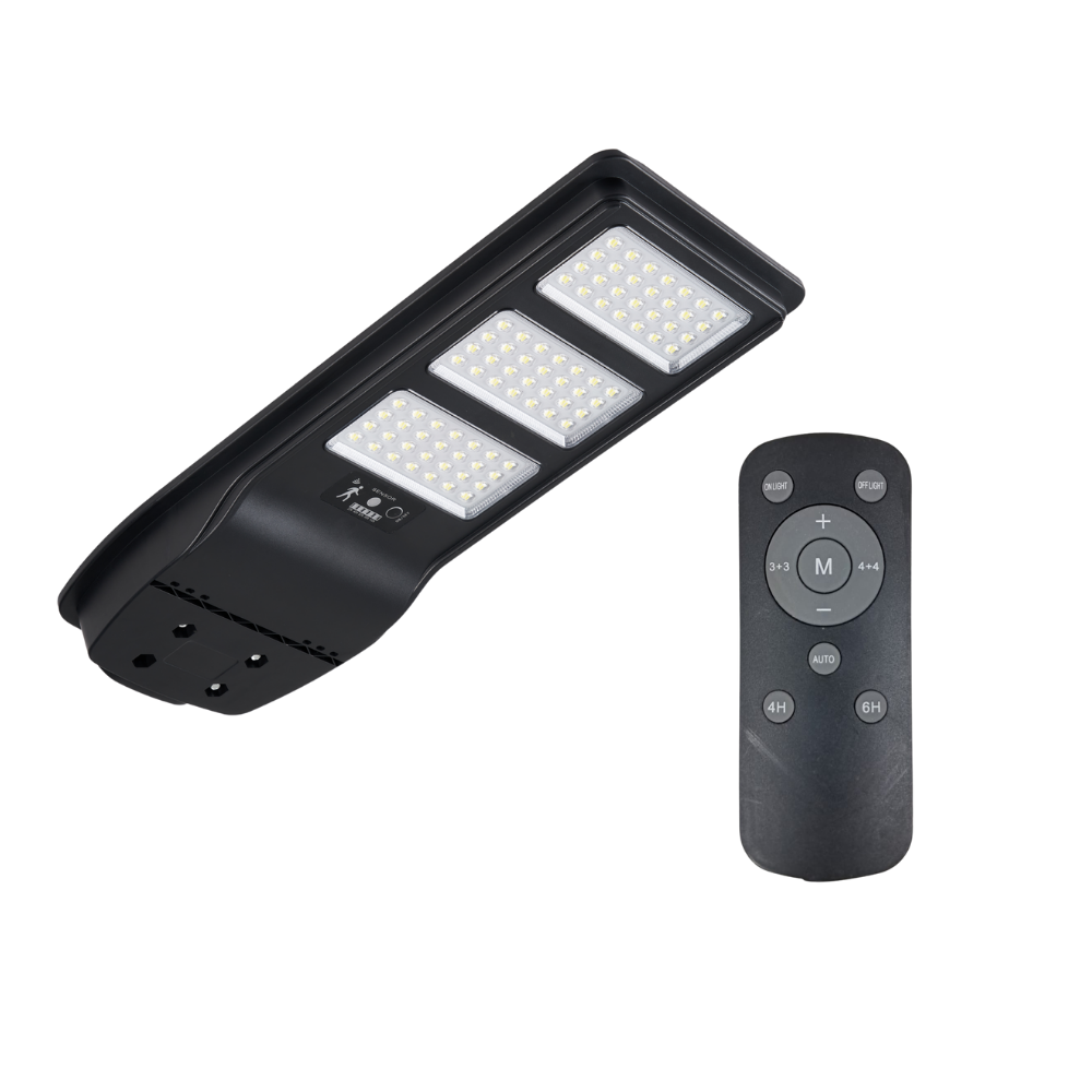 Wow 300W Beyaz Işık 6500K Sensörlü Led Kumandalı Solar Sokak Armatürü W-1030