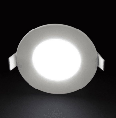 Schuar 3w Beyaz Işık 6500k 240 Lümen Sıva Altı Slim Led Panel Yuvarlak Alüminyum Kasa SC-1503-B