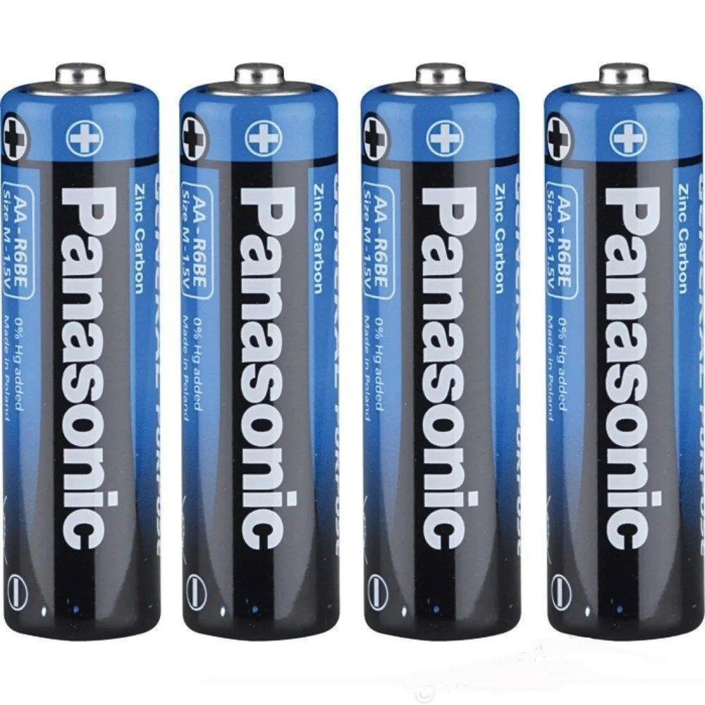 Panasonic R6BE/4PS Manganez AA Kalın Kalem Pil 4'lü Paket