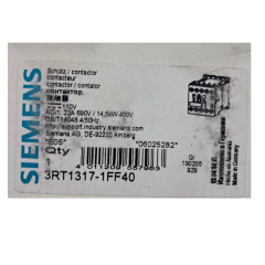 Siemens 3RT1317-1FF40 Sirius Kontaktör 22A 110V AC 14,5kW