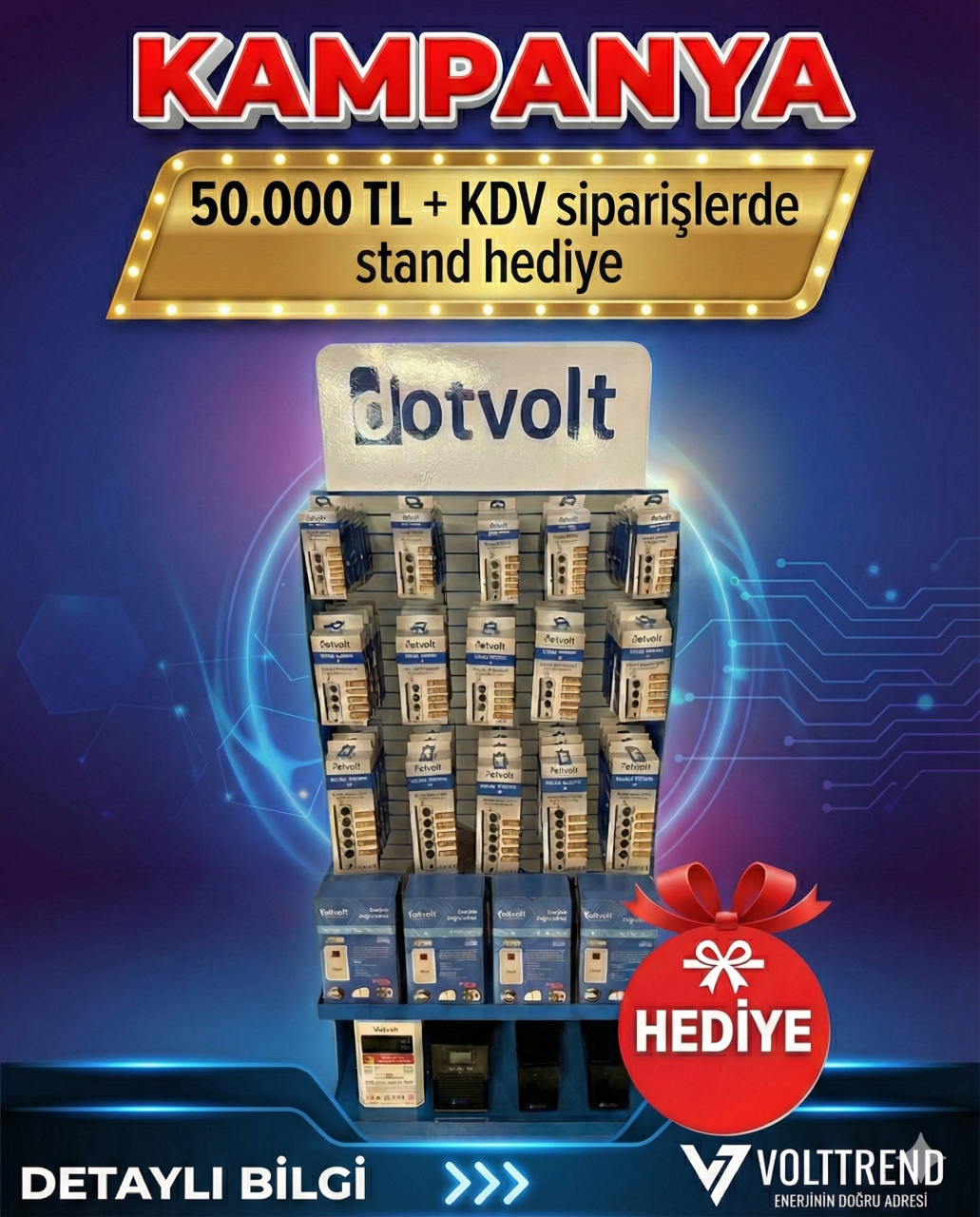 Dotvolt Ürün Standı Hediye Ediyoruz!