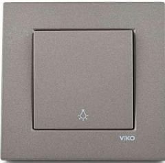Viko Artline Novella Antrasit Light Yaylı Anahtar ÇERÇEVELİ