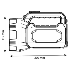 Noas MİLAS 3 Watt Şarjlı LED El Feneri YL05-2011