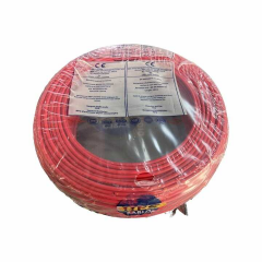 Hes Kablo 4 mm² Nya Tam Bakır TSE Kablo H057V-U  - 100 Metre Kırmızı