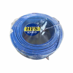 Hes Kablo 6 mm² Nya Tam Bakır TSE Kablo H057V-U  - 100 Metre Mavi