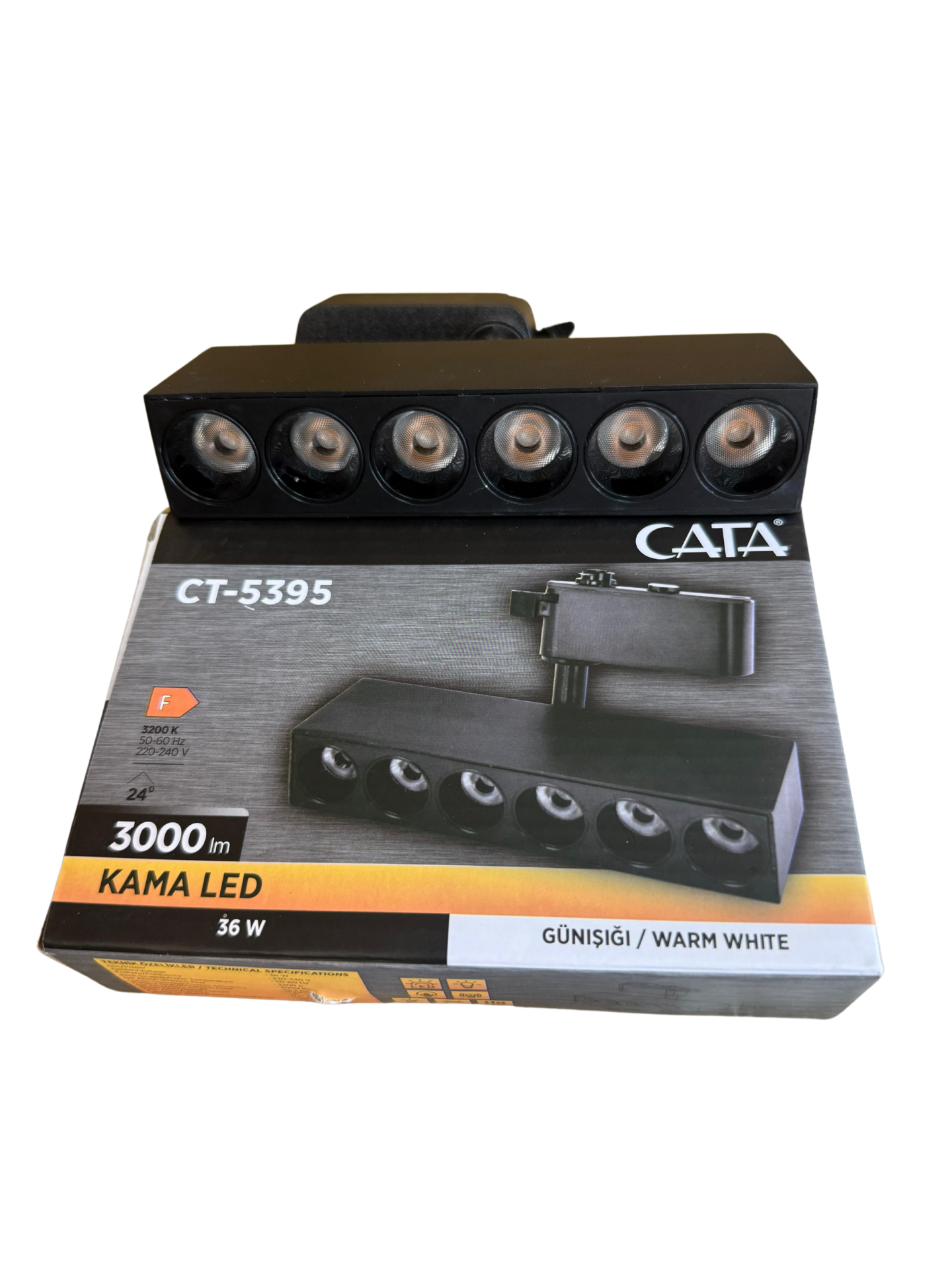 Cata ct-5395 Kama 30w 4000k Günışığı 27,5 Cm Led Ray Spot Armatür