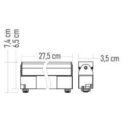 Cata ct-5395 Kama 30w 3200k Günışığı 27,5 Cm Led Ray Spot Armatür