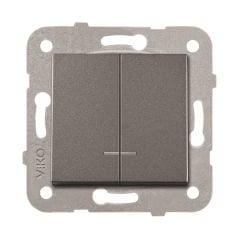 Viko Artline Novella Füme Işıklı Komütatör Çerçevesiz 92605450