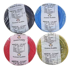Öznur 1.5 mm² Nya Tam Bakır TSE Kablo H0(5/7V)U/R  - 100 Metre