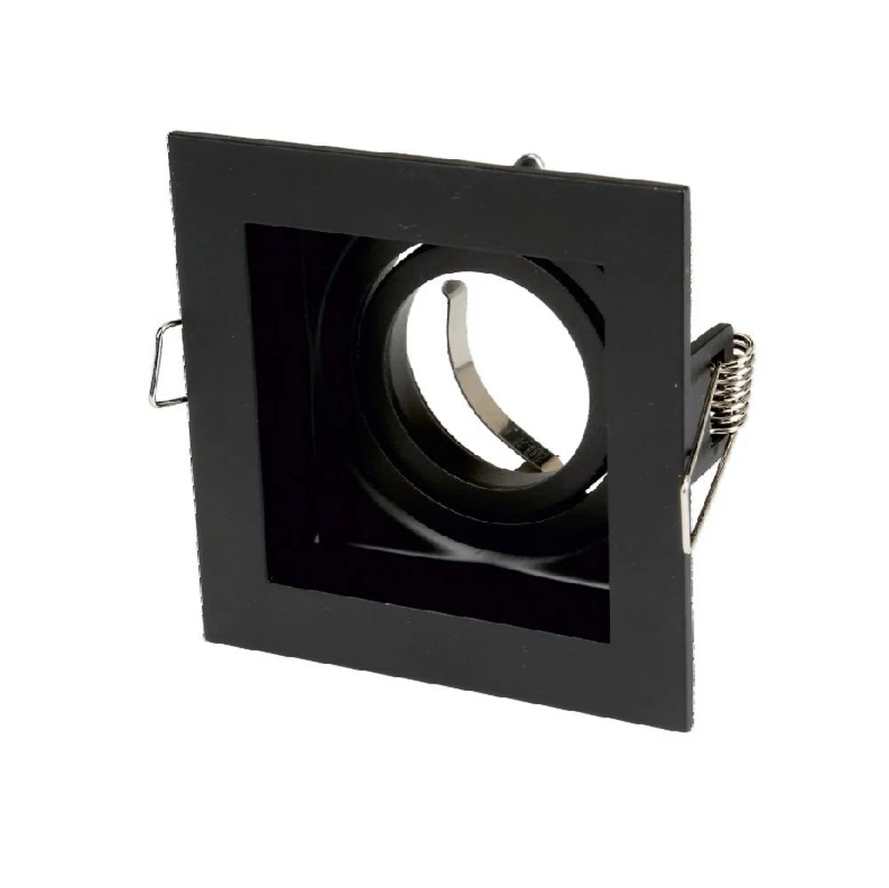 Cata Pars Siyah Kare Alüminyum Dekoratif Spot Kasası CT-5223