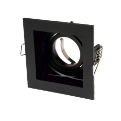 Cata Pars Siyah Kare Alüminyum Dekoratif Spot Kasası CT-5223