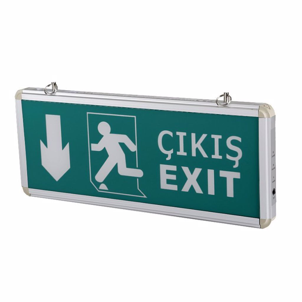 Cata Aşağı Çift Yönlü 3W Exit Çıkış Armatürü Ledli 3 Saat Akülü CT-9167