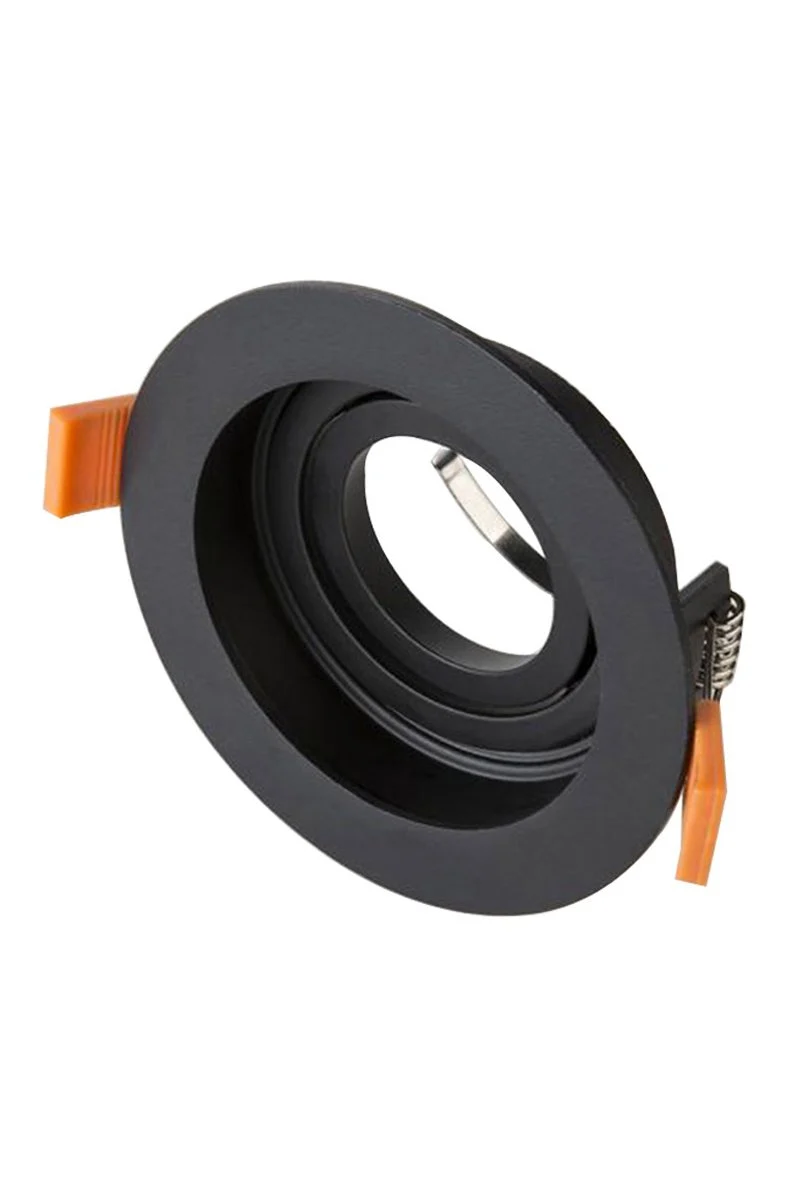 Cata Pars Siyah Yuvarlak Alüminyum Dekoratif Spot Kasası CT-5224