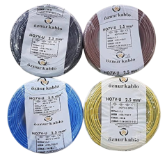 Öznur 2.5 mm² Nya Tam Bakır TSE Kablo H0(5/7V)U/R  - 100 Metre
