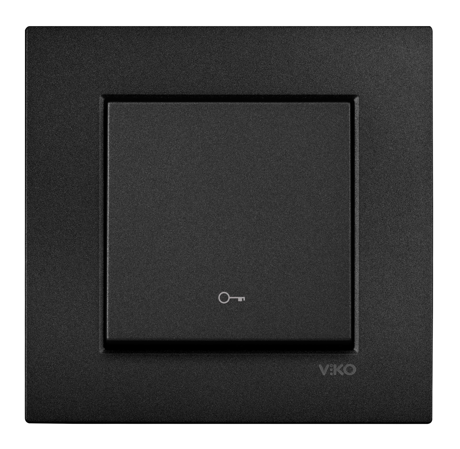 Viko Artline Novella Siyah Kapı Otomatiği ÇERÇEVELİ