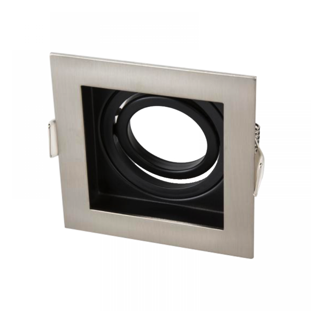 Cata Pars Satin-Siyah Kare Alüminyum Dekoratif Spot Kasası CT-5225