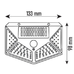 Noas 50W Beyaz Işık Titan Sensörlü 6500K Led Solar Aplik YL84-1001-S