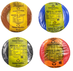 Öznur 1.5 mm² Nya Halogen Free Tam Bakır TSE Kablo H0(5/7Z1)U/R  - 100 Metre