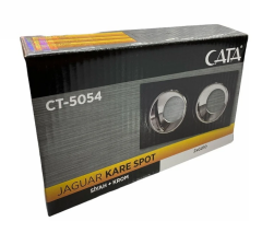 Cata Jaguar Siyah-Platin Kare Dekoratif İkili Spot Kasası CT-5054