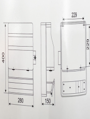 Mutlusan – 22kw – 380v Girişli Trifaze Elektrikli Araç Şarj İstasyonu – Soketli