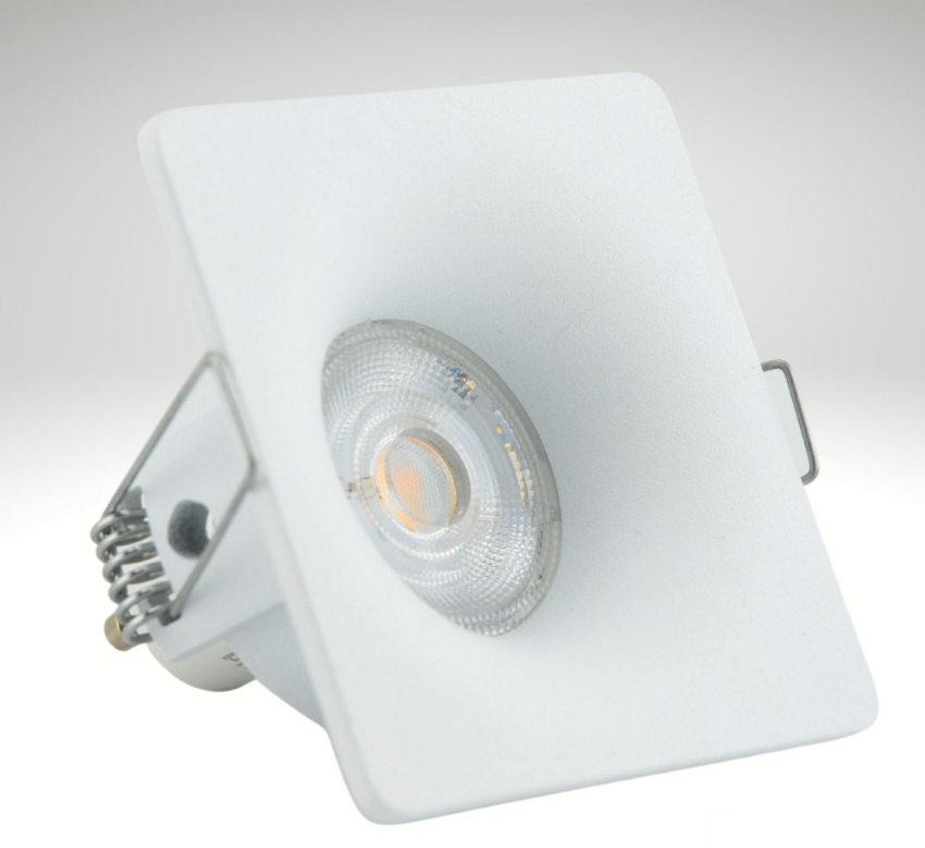 Cata Lion Beyaz Kare Dekoratif Spot Kasası (Daire Delik Çapı) CT-5092