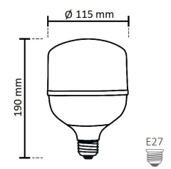 Noas 40W Led Torch Ampul 3950 Lümen YL95-4001, YL95-4002