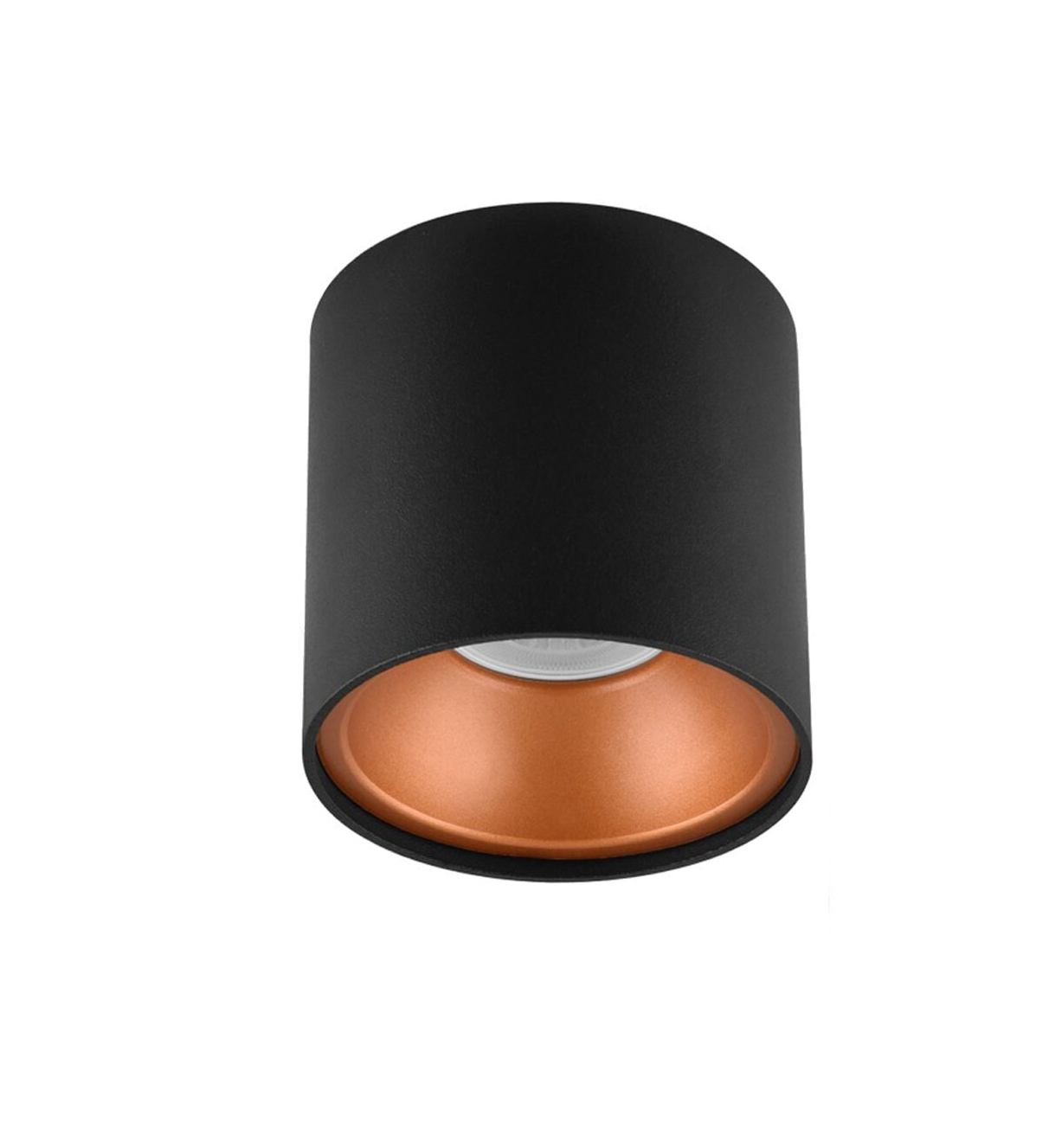 Cata Foça Siyah-Bakır 10x10cm Alüminyum Dekoratif Boş Spot Kasası CT-5421 SB