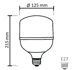 Noas 50W Led Torch Ampul 4290 Lümen YL95-5001, YL95-5002