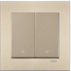 Viko Artline Novella Bronz Jaluzi Kumanda Anahtarı ÇERÇEVELİ