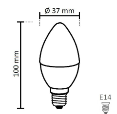 Noas 7W Led Buji Ampul 630 Lümen E14 Duy YL96-0701-B, YL96-0702-B