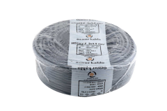 Öznur 2x2.5 mm² TTR Kablo Beyaz/Siyah Renk H05VV-F Tam Bakır - 100 Metre Siyah
