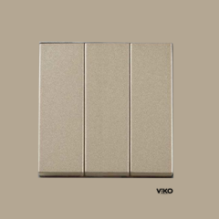 Viko Artline Novella Bronz Üçlü Anahtar ÇERÇEVELİ