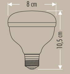 Cata 25W Kristal Torch Led Ampul Beyaz Işık 6500k E27 Duylu 1300 Lümen CT-4125
