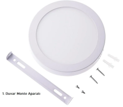 Cata 18w Beyaz Kasa Sıva Üstü Yuvarlak Led Panel ct-5233