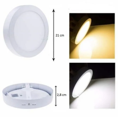 Cata 18w Beyaz Kasa Sıva Üstü Yuvarlak Led Panel ct-5233