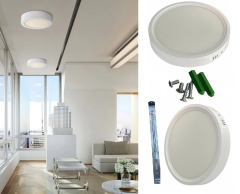 Cata CT-5271 25W Damla Yuvarlak Sıva Üstü LED Panel Armatür - Beyaz Kasa