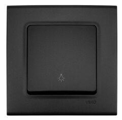 Viko Linnera Life Gece Siyahı Light Yaylı Anahtar Çerçeveli - 90444003