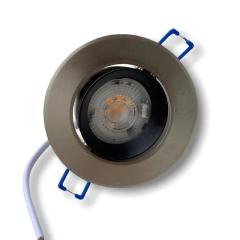 Cata CT-5252 7W Akik COB LED Gömme Spot Armatür - Saten / Krom Kasa