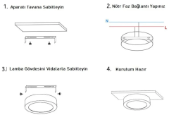 Cata 30w Sıva Üstü Yuvarlak Siyah Kasa Led Panel ct-5238