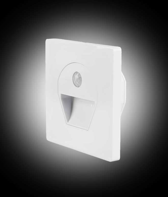 Cata 1W Ct-5170b Sensörlü Fotoselli Koridor Armatürü Led Aydınlatma Beyaz Kasa Beyaz
