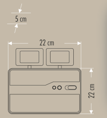 Cata 2x10 Watt Şarjlı Acil Aydınlatma Armatürü CT-9172