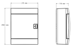 Horoz 16'lı Sıva Altı Sigorta Kutusu İki Katlı IP40 Beyaz Kasa 600 000 161