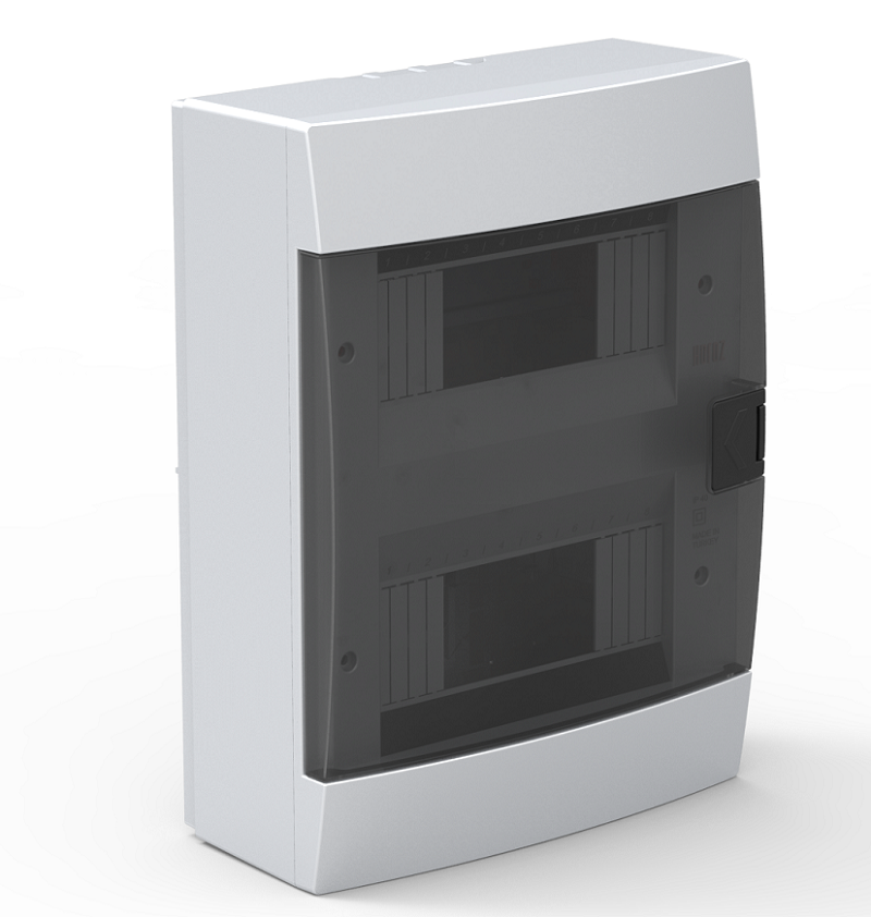 Horoz 16'lı Sıva Üstü Sigorta Kutusu İki Katlı IP40 Beyaz Kasa 600 000 160