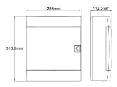 Horoz 24'lü Sıva Altı Sigorta Kutusu İki Katlı IP40 Beyaz Kasa 600 000 241