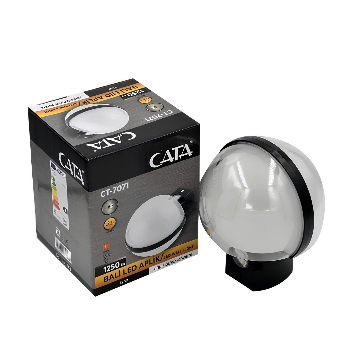 Cata Bali 12w Günışığı 3200 Kelvin Led Aplik Dış Mekan IP44 CT-7071
