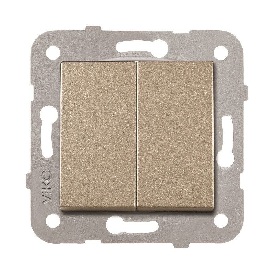 Viko Artline Novella Bronz İkili Anahtar Komütatör Çerçevesiz 92605202