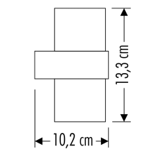 Cata Bora 12w Günışığı 3200 Kelvin Led Aplik Dış Mekan IP54 CT-7047
