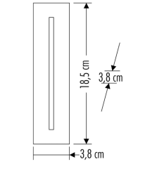 Cata 3W Ct-5172 Profesyonel Koridor Armatürü Led Aydınlatma Siyah Kasa Sarı Işık