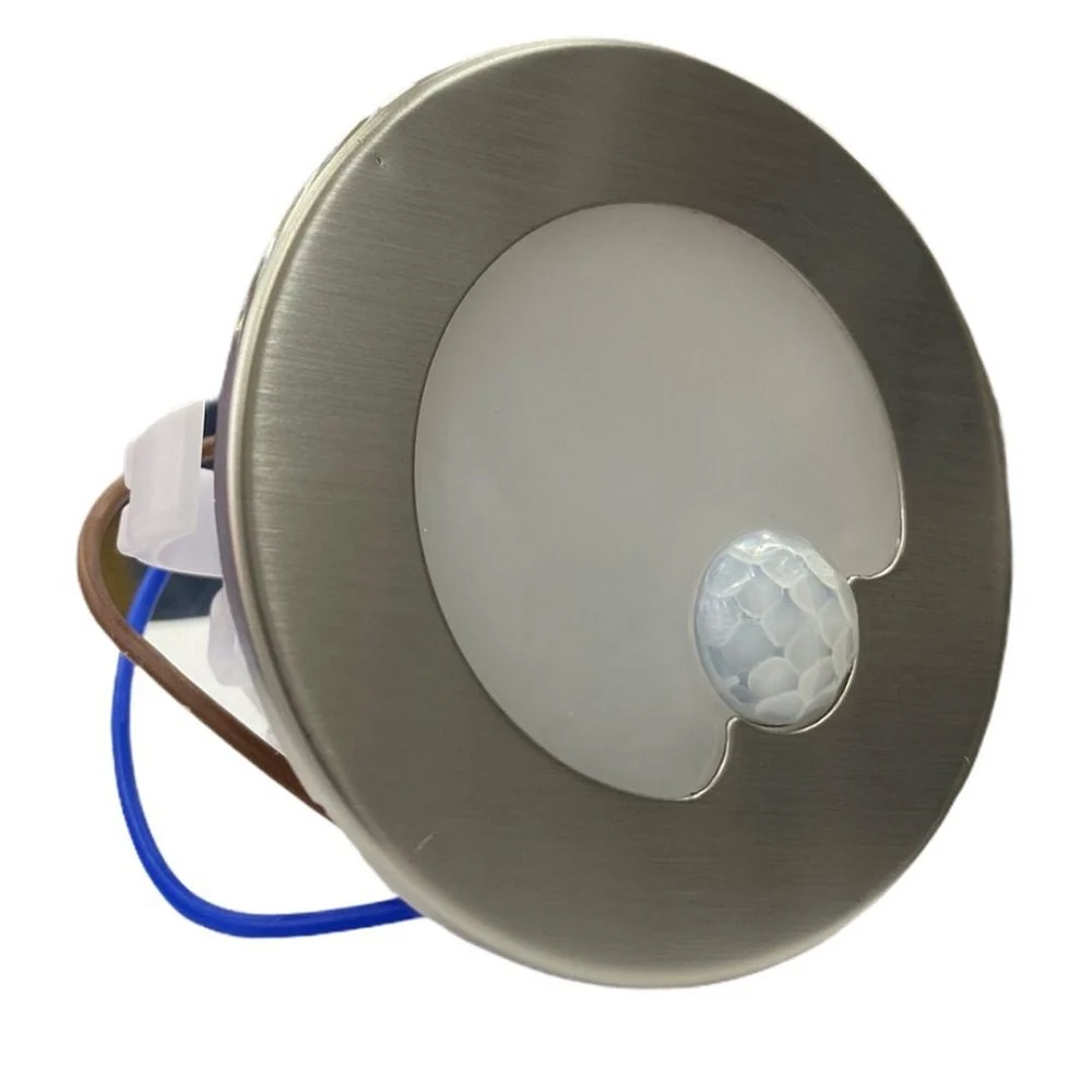 Cata 1,5W Ct-5174 Sensörlü Koridor Yuvarlak Led Aydınlatma Satin Kasa